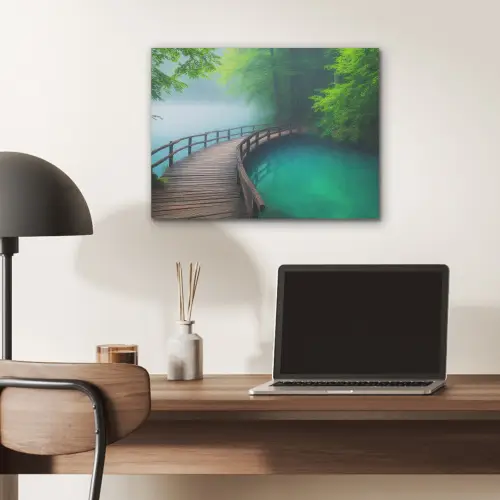 Brug - Water - Rivier - Bos PET vilt klein -sfeer5