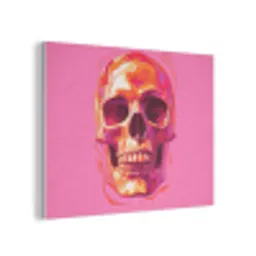 Felroze - Tanden - Schedel PET vilt klein -3d