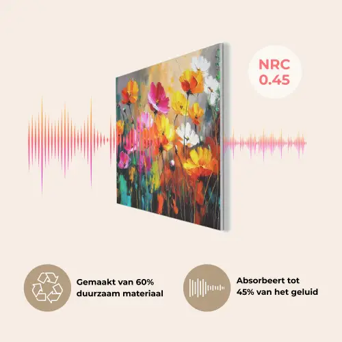Felgekleurd - Bloemblaadjes - Abstract PET vilt klein -USP_NL