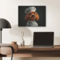 Bruin - Kok - Hondje PET vilt klein -sfeer5