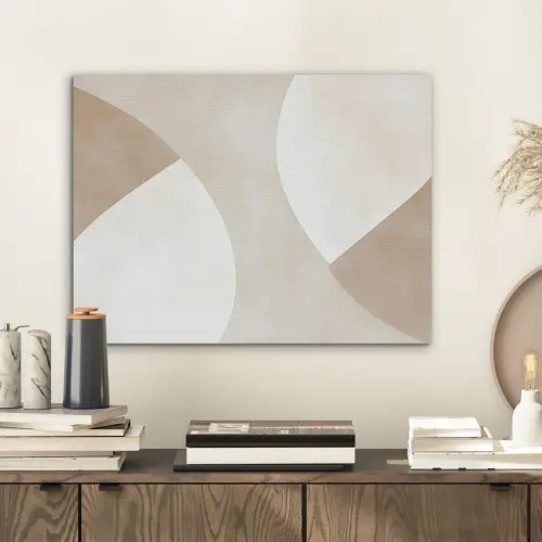 Bruin - Japandi - Abstract PET vilt klein -sfeer1