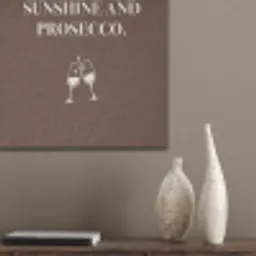 Bruin - Zomer - Quote - Drinken PET vilt klein -sfeer6_closeup