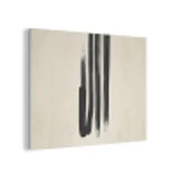 Penseelstreken - Verticaal - Zwart PET vilt klein -3d
