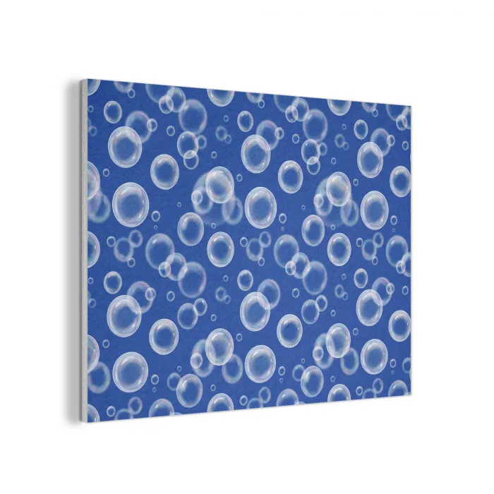 Bubbels - Patroon - Blauw PET vilt klein -3d