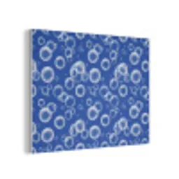 Bubbels - Patroon - Blauw PET vilt klein -3d
