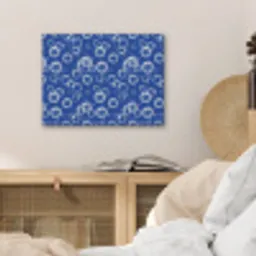 Bubbels - Patroon - Blauw PET vilt klein -sfeer3