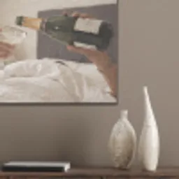 Champagne - Bed - Bubbels PET vilt klein -sfeer6_closeup