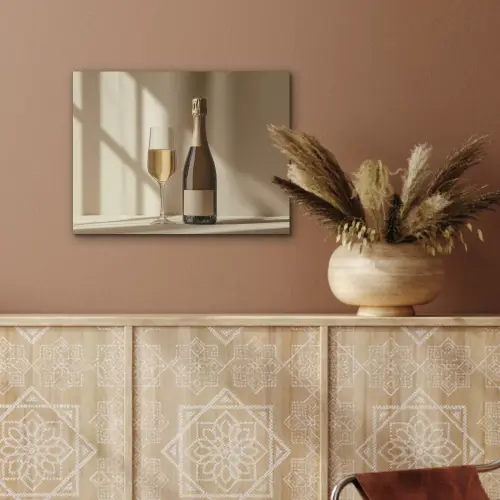 Champagne - Beige - Schaduw - Bubbels PET vilt klein -sfeer4