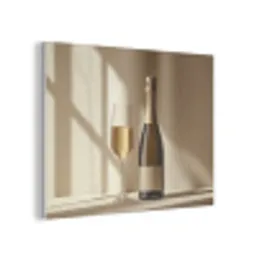 Champagne - Beige - Schaduw - Bubbels PET vilt klein -3d