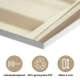 Champagne - Beige - Schaduw - Bubbels PET vilt klein -closeup_NL