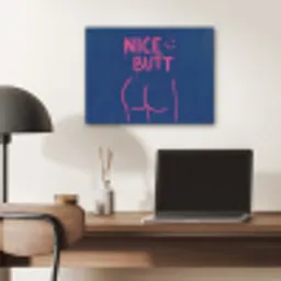 Brutaal - Grappig - Blauw PET vilt klein -sfeer5