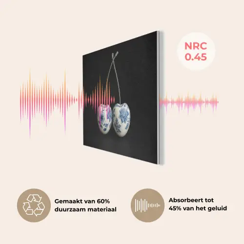 Kersen - Delfts blauw - Fruit PET vilt klein -USP_NL