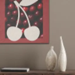 Kersen - Illustratie - Rood PET vilt klein -sfeer6_closeup