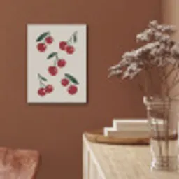 Kersen - Blaadjes - Rood PET vilt klein -sfeer4