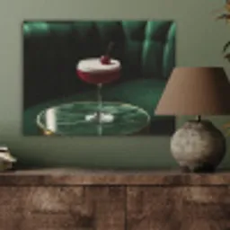 Kers - Cocktail - Rood - Marmer PET vilt klein -sfeer2