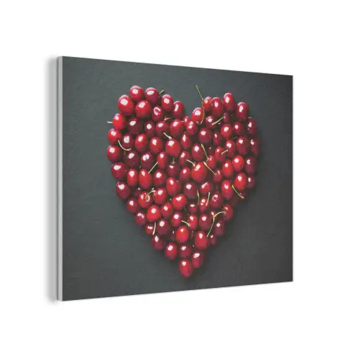 Kersen - Hart - Rood - Zwart PET vilt klein -3d
