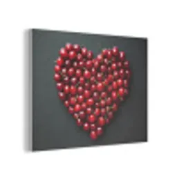 Kersen - Hart - Rood - Zwart PET vilt klein -3d