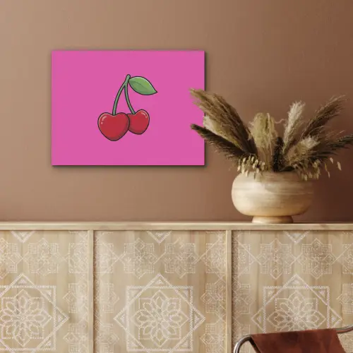 Kers - Roze - Fruit PET vilt klein -sfeer4