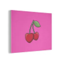 Kers - Roze - Fruit PET vilt klein -3d