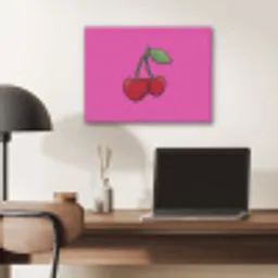 Kers - Roze - Fruit PET vilt klein -sfeer5