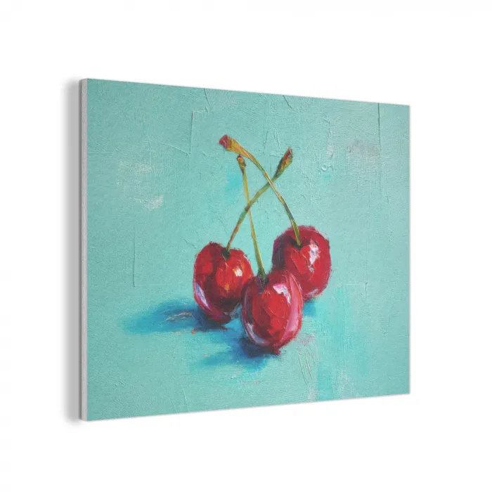 Kersen - Rood - Drie - Geverfd PET vilt klein -3d