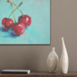 Kersen - Rood - Drie - Geverfd PET vilt klein -sfeer6_closeup