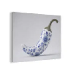 Chilipeper - Keramiek - Blauw PET vilt klein -3d