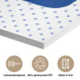 Ciao - Blauw - Stippen PET vilt klein -closeup_NL