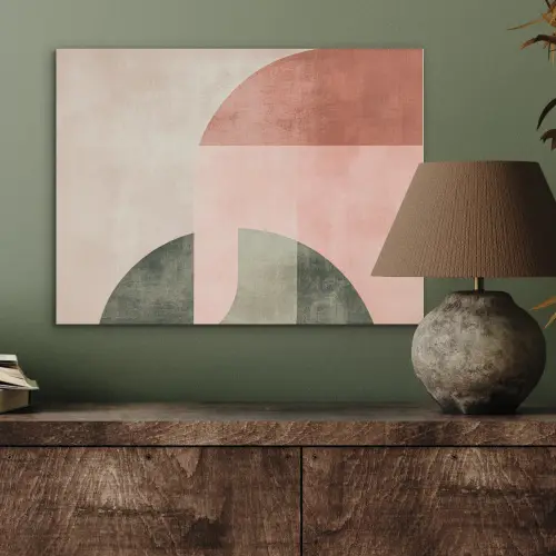 Cirkel - Abstract - Roze PET vilt klein -sfeer2