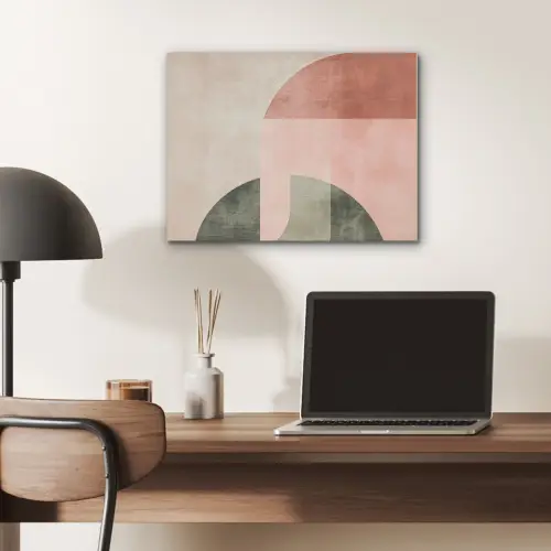 Cirkel - Abstract - Roze PET vilt klein -sfeer5