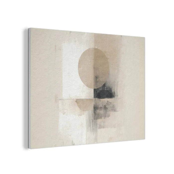 Cirkel - Compositie - Diepte - Beige PET vilt klein -3d