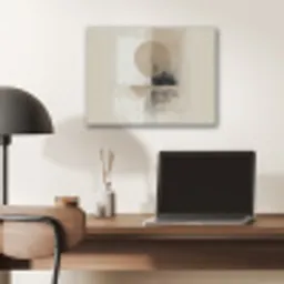 Cirkel - Compositie - Diepte - Beige PET vilt klein -sfeer5