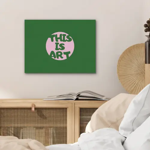 Cirkel - Roze - Tekst - Art PET vilt klein -sfeer3