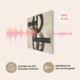 Cirkels - Balken - Zwart - Abstract PET vilt klein -USP_NL