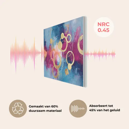 Cirkels - Goud - Abstract PET vilt klein -USP_NL