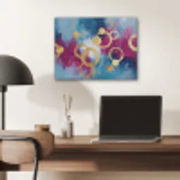 Cirkels - Goud - Abstract PET vilt klein -sfeer5