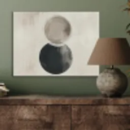 Cirkels - Vorm - Beige - Abstract PET vilt klein -sfeer2
