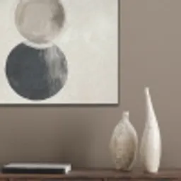 Cirkels - Vorm - Beige - Abstract PET vilt klein -sfeer6_closeup