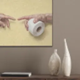 Klassiek - Kunst - Humor PET vilt klein -sfeer6_closeup