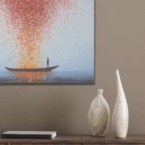 Wolk - Confetti - Boot - Wateroppervlakte PET vilt klein -sfeer6_closeup