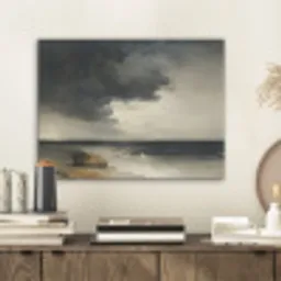 Kust - Golven - Rots - Storm PET vilt klein -sfeer1
