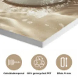 Kokosnoot - Water - Beige - Spetters PET vilt klein -closeup_NL