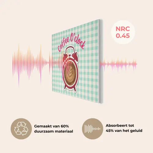 Koffie - Klok - Groen PET vilt klein -USP_NL