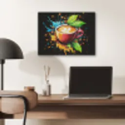 Koffie - Graffiti - Drinken - Abstract PET vilt klein -sfeer5