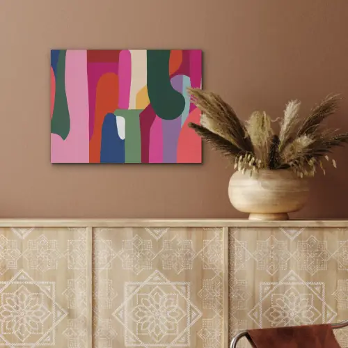 Kleurvakken - Recht - Rond - Abstract PET vilt klein -sfeer4
