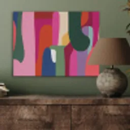 Kleurvakken - Recht - Rond - Abstract PET vilt klein -sfeer2