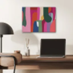 Kleurvakken - Recht - Rond - Abstract PET vilt klein -sfeer5