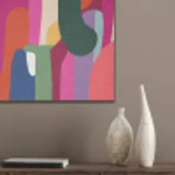Kleurvakken - Recht - Rond - Abstract PET vilt klein -sfeer6_closeup