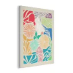 Kleurrijk - Abstract - Bloemen - Patronen PET vilt klein -3d