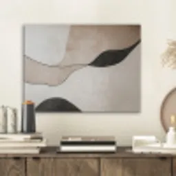 Contourlijnen - Abstracte landschap PET vilt klein -sfeer1